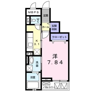 ナオパウム【3階】の間取り