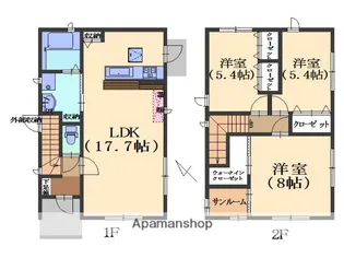 石川県金沢市小立野2丁目【一戸建】の間取り