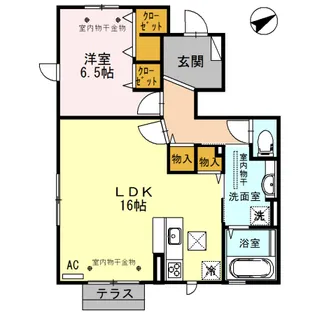 パストラル【1階】の間取り