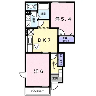 リーベⅡ【1階】の間取り