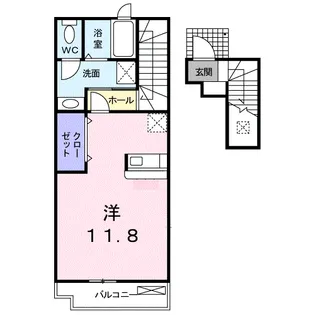 リバーサイド錦丘【2階】の間取り