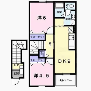 シャンスⅡ【2階】の間取り