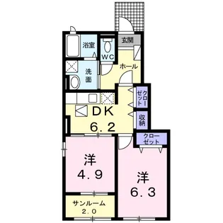 ファミリア【1階】の間取り