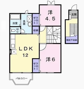 ケイプハウス【2階】の間取り