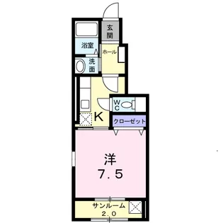 ライム トゥリーⅡ【1階】の間取り