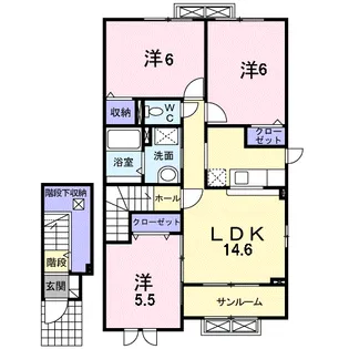 オリーブC【2階】の間取り