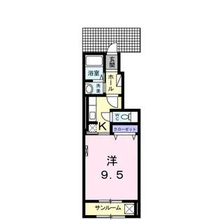 1Kの間取り画像