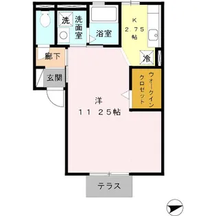 エクセレント【1階】の間取り