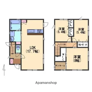 石川県金沢市横川5丁目【一戸建】の間取り