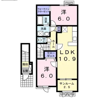 ボン・シャンテ【2階】の間取り