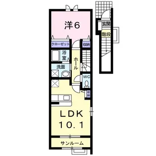ユーフォリア21【2階】の間取り