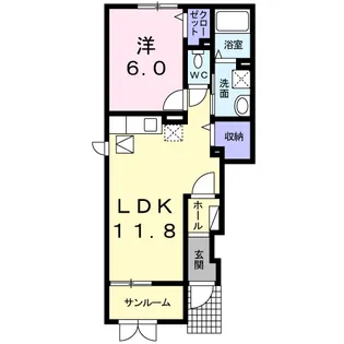AJISAI T.T【1階】の間取り