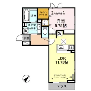 ハイデルビー【2階】の間取り