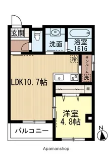 フリージア【203号室】の間取り