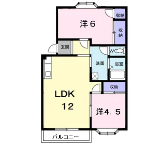 プラドールアカサカ【1階】の間取り
