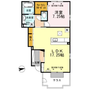 HARTS DALE(ハーツ デイル)【1階】の間取り