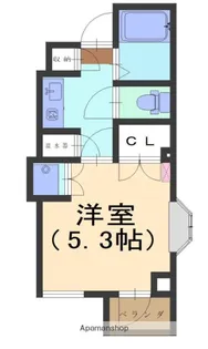 デイリー本多町A棟【102号室】の間取り