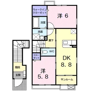 デルニエ シュマンⅠ【2階】の間取り