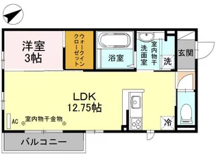 シャトー・ベルスーズ【3階】の間取り