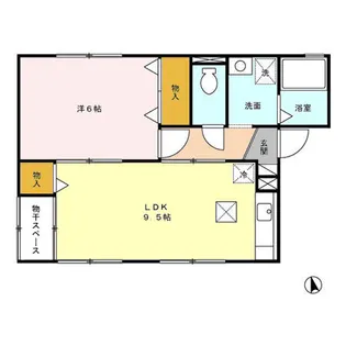 オリーヴハイツ【1階】の間取り