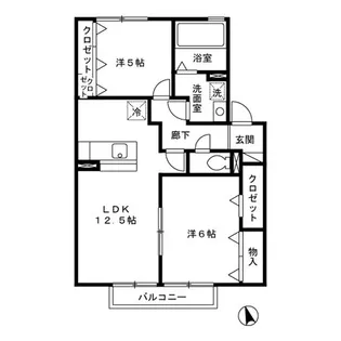 クリスタルガーデン【2階】の間取り