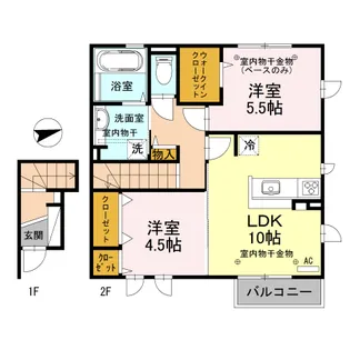 シェリー【2階】の間取り