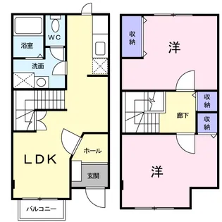 クオーレ Ⅱ【1階】の間取り