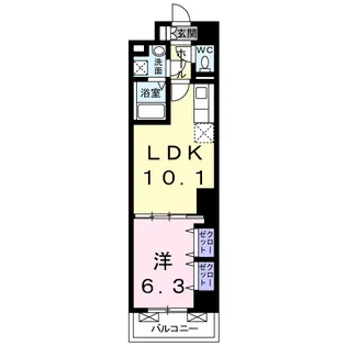ディアコート武蔵【5階】の間取り