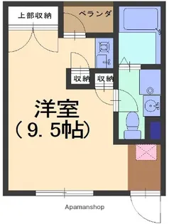 アイビーオーク【102号室】の間取り