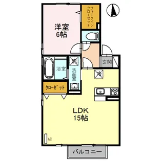 ルーエ N.N【2階】の間取り