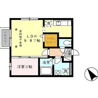パーシモン(PERSIMMON)【2階】の間取り