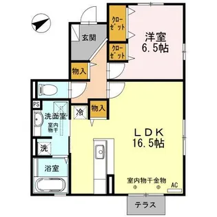 ラ・ファミーユ野田【1階】の間取り