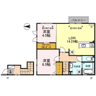 Mハウス【2階】の間取り