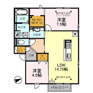 LAGO ラーゴ【1階】の間取り