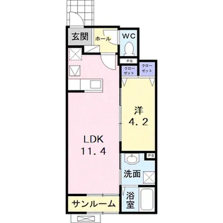 スマイル ミライ【1階】の間取り