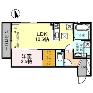 LA・FRAISE(ラフレーズ)【1階】の間取り