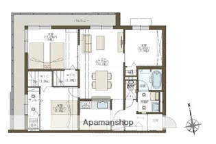 フォセット泉野【301号室】の間取り