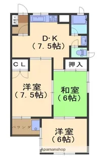 オレンジハイム【302号室】の間取り