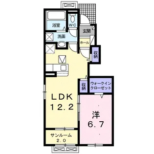 セイリング Ⅱ【1階】の間取り