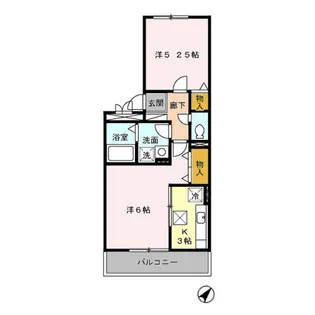 カルネ ファミリア【1階】の間取り