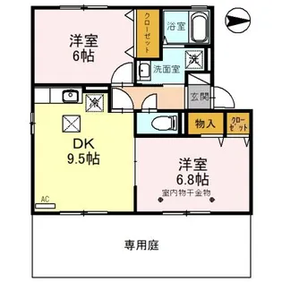 ウィル・アネックス B【1階】の間取り