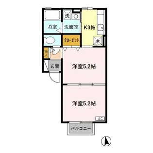 アルトリッシュ【2階】の間取り