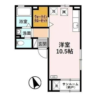 パルムドール01【1階】の間取り