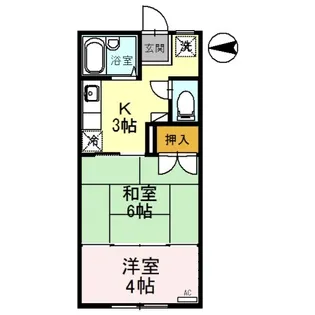 リバーサイドKM【1階】の間取り