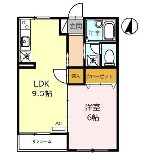 プレジールN【1階】の間取り
