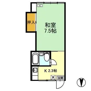 サンハイツ【211号室】の間取り