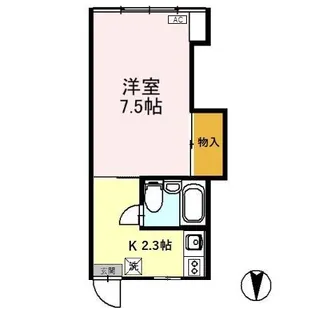 サンハイツ【105号室】の間取り