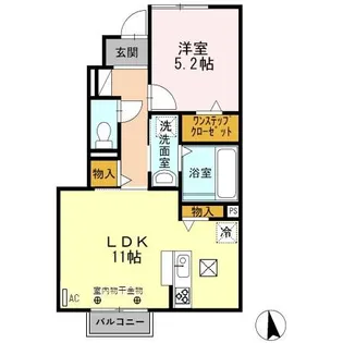 クレセントⅢ【1階】の間取り