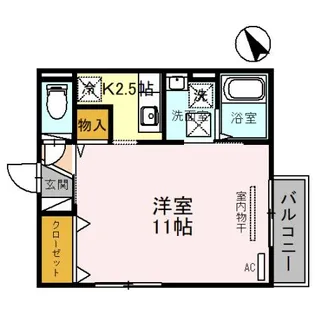 リビングタウン西都 B【1階】の間取り