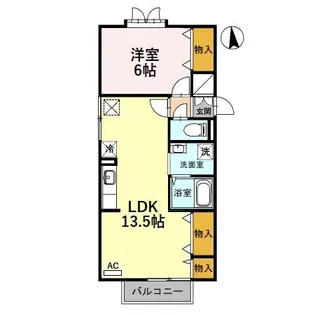 パークサイド有松【1階】の間取り